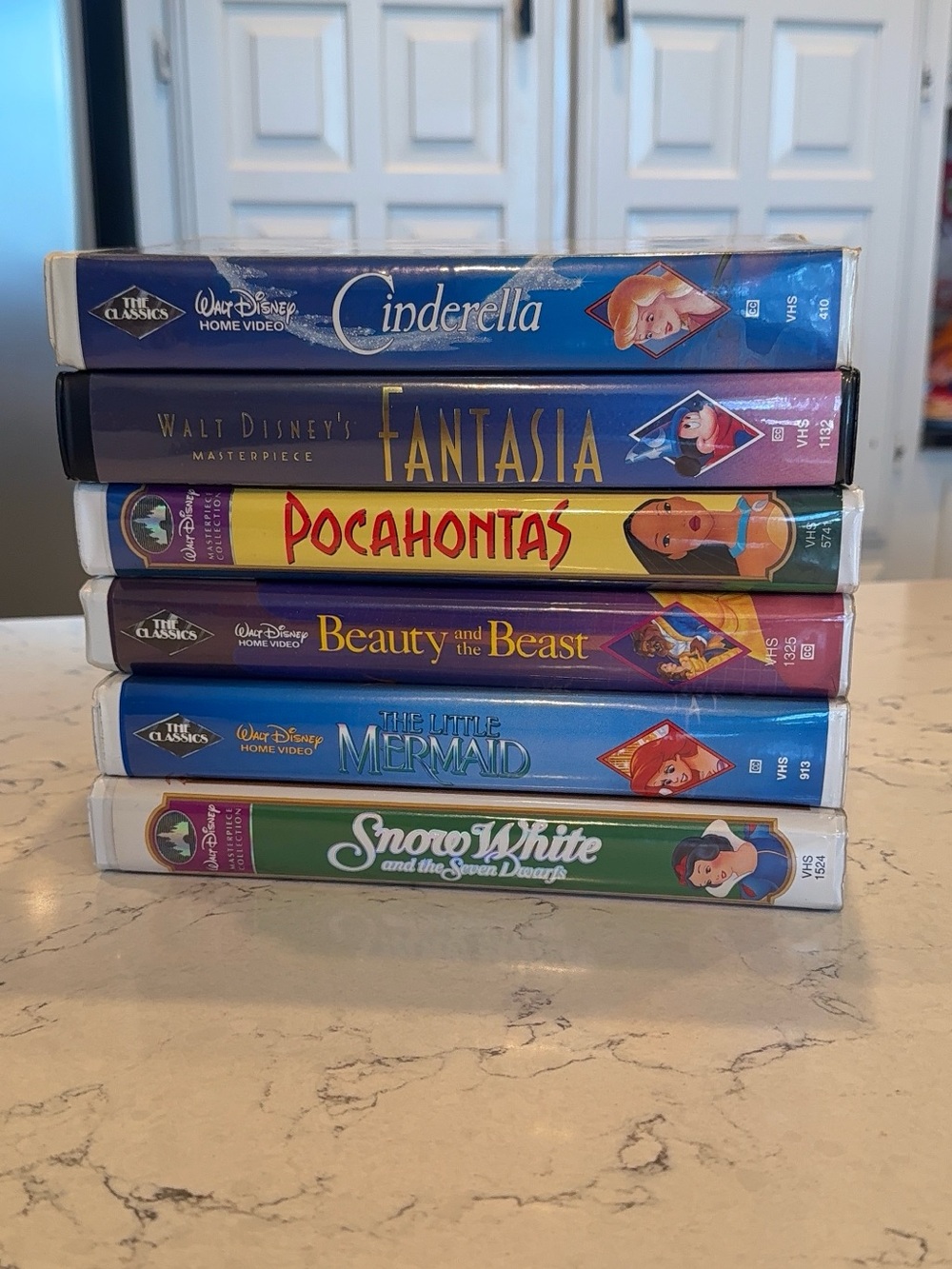 Vintage 90’s Disney Movie VHS Tapes 6 untested